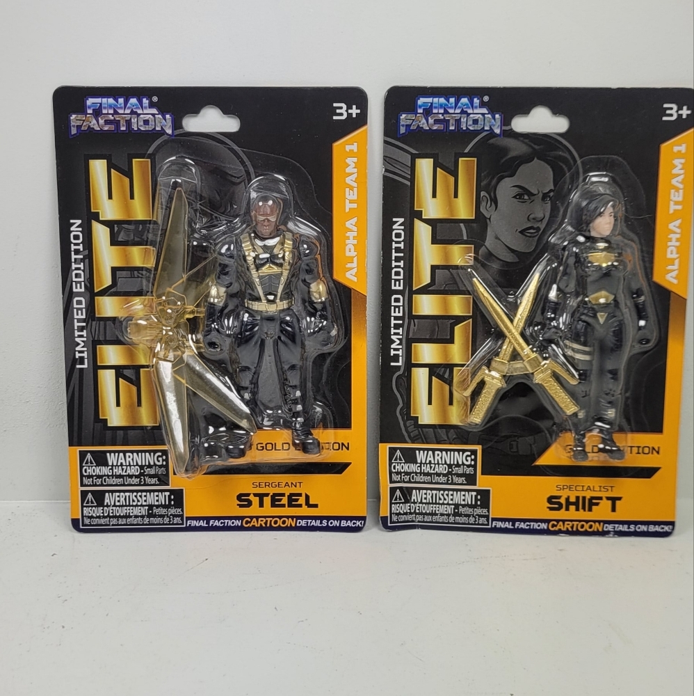 Elite Action Figure Set - Gold and Black